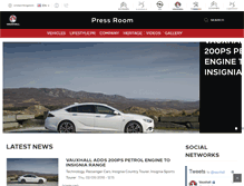 Tablet Screenshot of media.vauxhall.co.uk